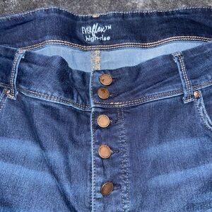 Maurices Everflex High-Rise Dark Blue Jeans